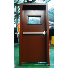 German/Turky New Style with Window Glass Fireproof Steel Door